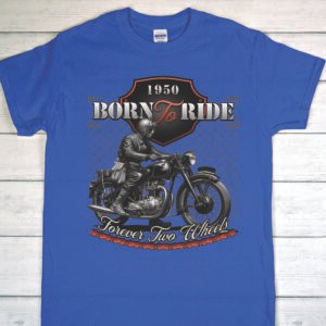 Alternative view of Born to Ride Unisex Crewneck T-shirt | Gildan® 5000