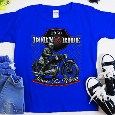 Born to Ride Unisex Crewneck T-shirt | Gildan® 5000