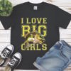 I Love Big Fish Girl Premium Unisex Crewneck T-shirt | Bella + Canvas 3001