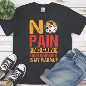 No Pain No Gain Premium Unisex Crewneck T-shirt | Bella + Canvas 3001