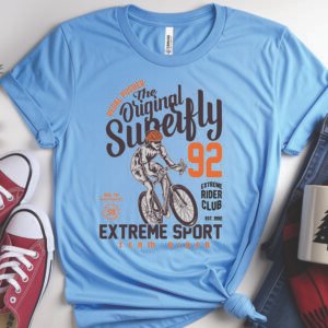 Pedal Pusher Superfly Premium Unisex Crewneck T-shirt | Bella + Canvas 3001