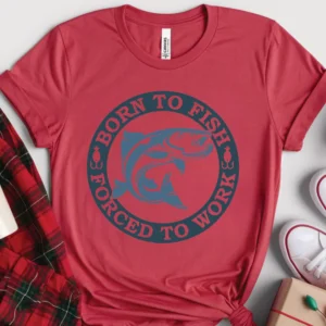 Born To Fish Premium Unisex Crewneck T-shirt | Bella + Canvas 3001