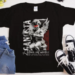 Gangsta Cupid Streetwear Crewneck T-shirt | Gildan® 5000