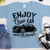 Enjoy Classic Car T-Shirt |Heavyweight Unisex Crewneck T-shirt | Gildan® 5000