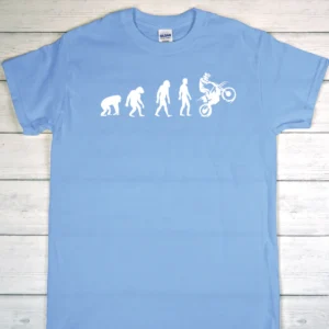 Evolution Man to Biker Heavyweight Unisex Crewneck T-shirt | Gildan® 5000