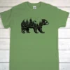 Forest in Bear Minimalist Heavyweight Unisex Crewneck T-shirt | Gildan® 5000