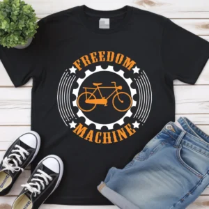 Freedom Machine Cycling Premium Unisex Crewneck T-shirt | Bella + Canvas 3001
