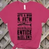 Give Man A Fish Premium Unisex Crewneck T-shirt | Bella + Canvas 3001