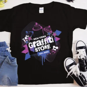 New York Graffiti Store T-Shirt | Heavyweight Unisex Crewneck T-shirt | Gildan® 5000