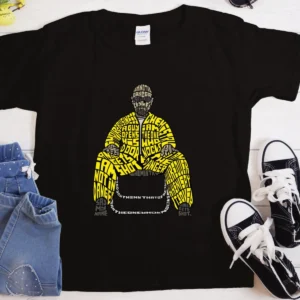 I Am The Danger Calligram T-Shirt | Heavyweight Cotton Graphic Tee