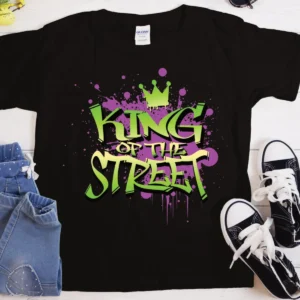 King of The Street Graffiti T-Shirt | Heavyweight Unisex Crewneck T-shirt | Gildan® 5000