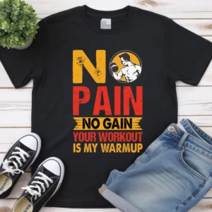 No Pain No Gain Premium Unisex Crewneck T-shirt | Bella + Canvas 3001