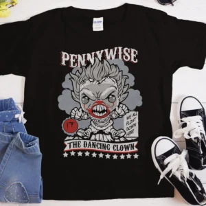 Pennywise Dancing Clown  T-Shirt | Premium Heavyweight Cotton Tee for Ultimate Comfort & Durability