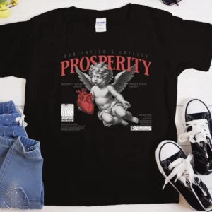 Prosperity Cupid T-Shirt | Heavyweight Cotton, Classic Fit, Casual Street Style