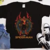 Spiderman on Fire T-Shirt | Heavyweight Unisex Crewneck T-shirt | Gildan® 5000