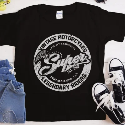 Super Legendary Rides T-Shirt - Heavyweight Cotton Classic Fit Casual Tee