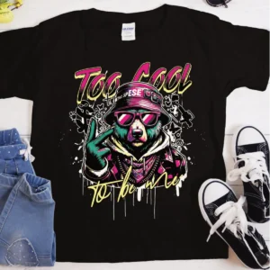 Be Cool Graffitti T-Shirt | Heavyweight Cotton Tee | Relaxed Fit Casual Wear