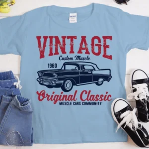 Vintage Original Classic T-Shirt |Heavyweight Unisex Crewneck T-shirt | Gildan® 5000