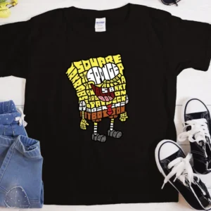 Sponge Calligram T-Shirt: Heavyweight Cotton, Classic Fit, Durable & Casual Wear