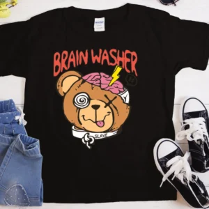Brain Washer Bear T-Shirt | Heavyweight Unisex Crewneck T-shirt | Gildan® 5000