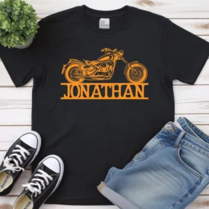 Biker Custom Name T-Shirt