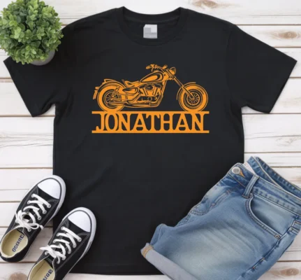 Biker Custom Name T-Shirt