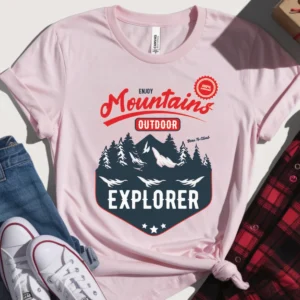 Mountain Explorer Premium Unisex Crewneck T-shirt | Bella + Canvas 3001