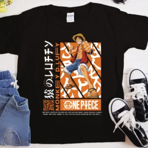 One Piece Monkey Dlufy T-Shirt | Heavyweight Unisex Crewneck T-shirt | Gildan® 5000