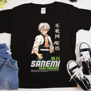 Sanemi Wild Hashari Anime T-Shirt | Heavyweight Unisex Crewneck T-shirt | Gildan® 5000